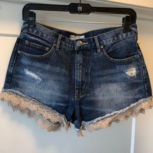 Free People jean shorts